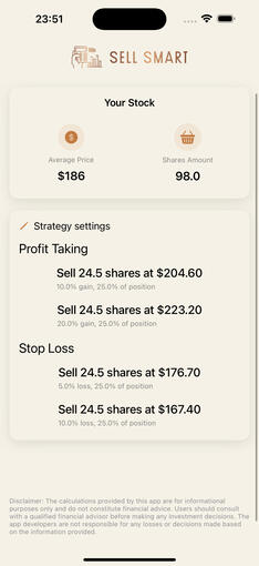 Sell Smart - Stock Exit Calc
